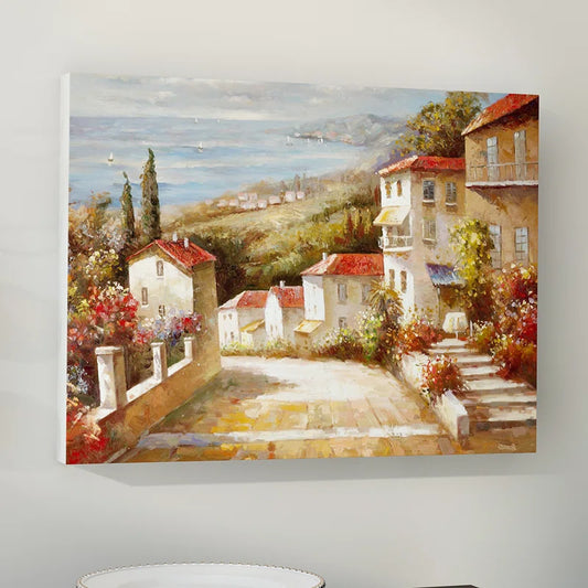 " Home in Tuscany " by Joval Painting Print on Canvas