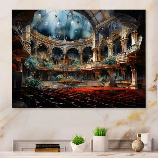 Concert Halls Melodic Masterpiece I - Architecture Metal Wall Decor